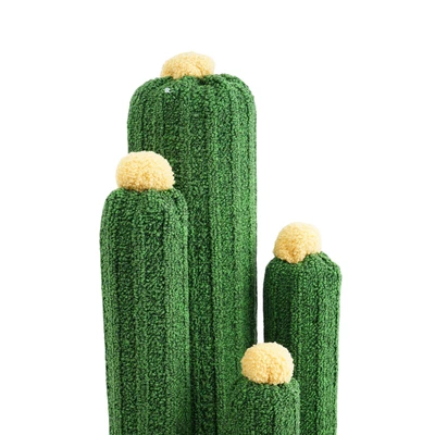Gambar Paws N Tail 63 cm Pohon Bermain Kucing Medium Scratcher Cactus