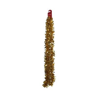 Gambar Noelle Tinsel Garland Dekorasi Natal Christmas Leaf - Gold