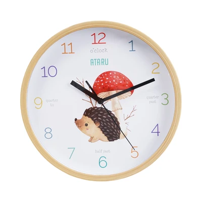 Gambar Ataru Jam Dinding Anak Hedgehog 25 cm
