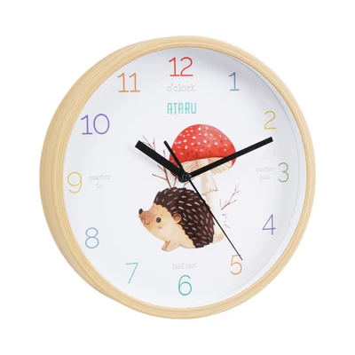 Gambar Ataru Jam Dinding Anak Hedgehog 25 cm