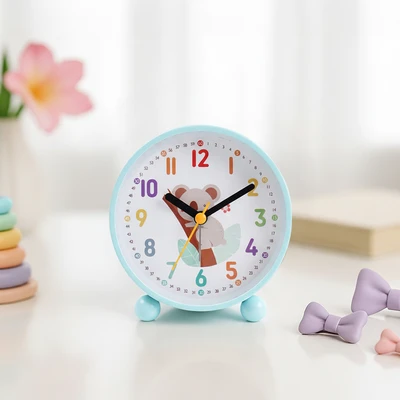 Gambar Ataru Jam Meja Anak Koala 9.4 cm - Biru