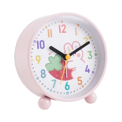Gambar Ataru Jam Meja Anak Bunny 9.4 cm - Pink