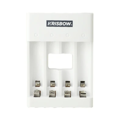 Gambar Krisbow Charger Baterai 4 Slot AA/AAA Fast Charging