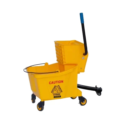 Gambar Krisbow 24 Ltr Ember Pel Peras Dengan Selang Pembuangan - Kuning