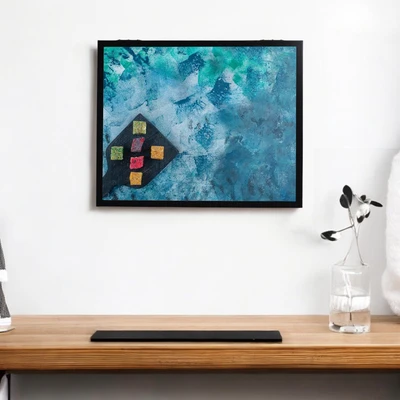 Gambar Forhom Bingkai Foto Dinding Plastik 50x40 cm - Hitam