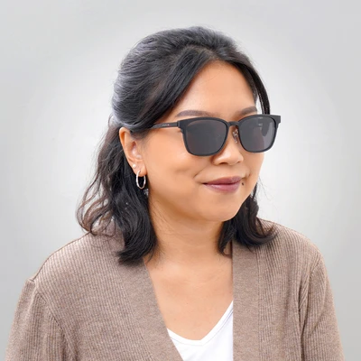 Gambar Parim Eyewear Kacamata Magnet Rectangular Half Frame Tortoise
