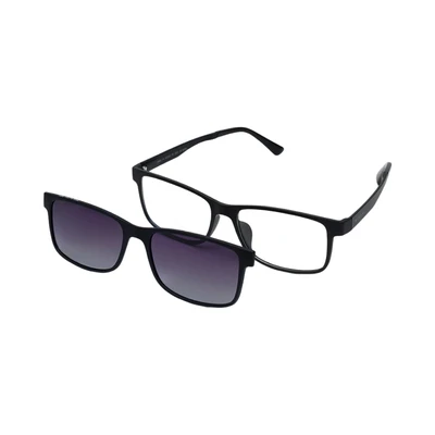 Gambar Parim Eyewear Kacamata Optical Magnetic Rectangular - Hitam