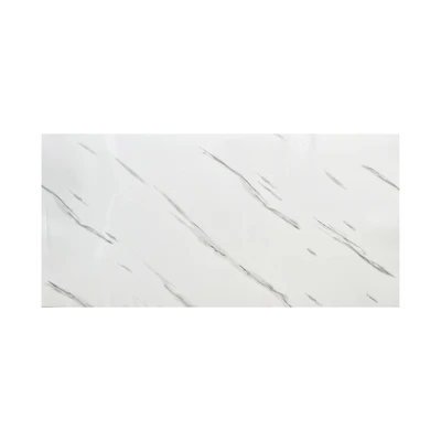 Gambar Forhom Stiker Dinding Marble 60x30 cm - Putih