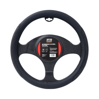 Gambar Otto Klasse Sarung Stir Mobil Quilt - Hitam