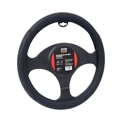 Gambar Otto Klasse Sarung Stir Mobil Quilt - Hitam