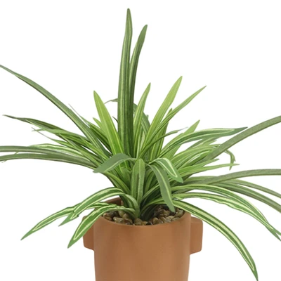 Gambar Forhom Tanaman Artifisial Cymbidium Dengan Pot Tera 38.1x38.1x25.4 cm - Hijau