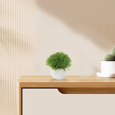 Gambar Forhom Tanaman Artifisial Aquatic Grass Dengan Pot 15.9x15.9x12.1 cm - Hijau