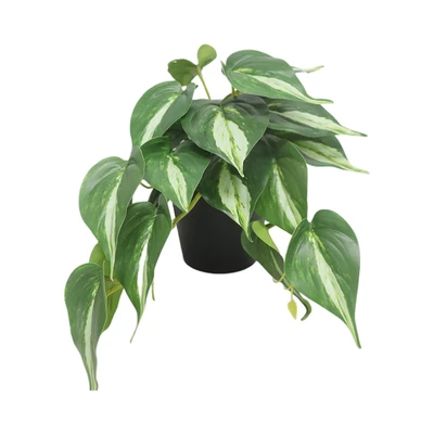 Gambar Forhom Tanaman Artifisial Mta Leaves Dengan Pot 22.9x17.8x16.5 cm Random