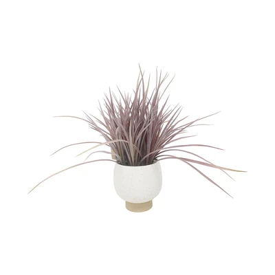 Gambar Forhom Tanaman Artifisial Spring Grass Dengan Pot Keramik - Putih