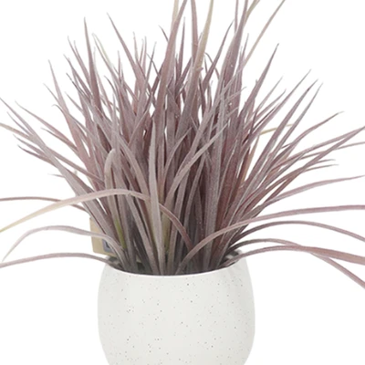 Gambar Forhom Tanaman Artifisial Spring Grass Dengan Pot Keramik - Putih