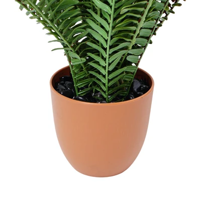 Gambar Forhom Bunga Artifisial Fern Dengan Pot Plastik 30.5x30.5x58.4 cm - Hijau