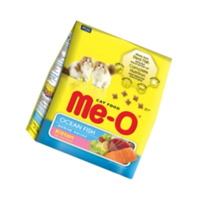 Gambar Me-O Makanan Kucing Kering Kitten Ocean Fish 400 gr