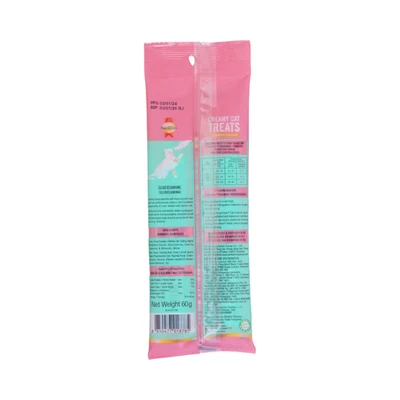 Gambar Smartheart Camilan Kucing Creamy Treats Tuna 15 gr Set 4 pcs