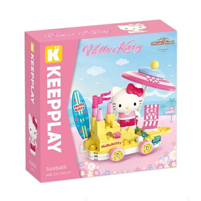 Gambar Keepplay Sanrio Hello Kitty Sunbathing