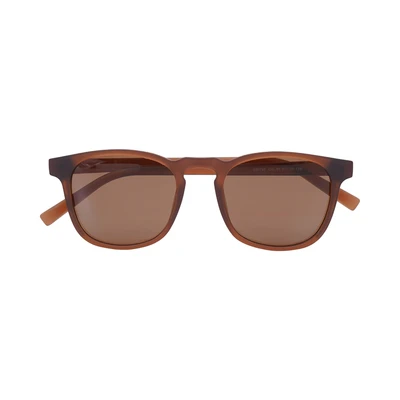 Gambar Ilook Sunnies Kacamata Sunglasses PC Square Matt - Cokelat Tea