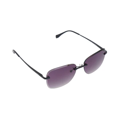 Gambar Ilook Sunnies Kacamata Sunglasses Aviator Rimless Stainless  - Hitam Matt