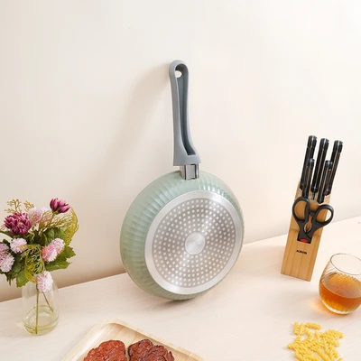 Gambar Culinart Linea Wajan Penggorengan Aluminium 24 cm - Hijau