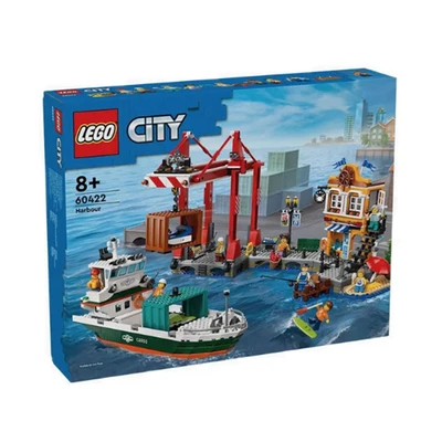 Gambar LEGO City Seaside Harbor With Cargo Ship Set 1226 Pcs 60422 - Mix