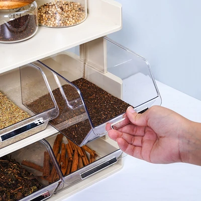 Gambar Stora Rak Dapur 3 Tingkat Toffee - Putih