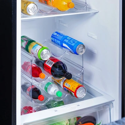 Gambar Stora Rak Botol 3 Tingkat 3 Grid Transparan