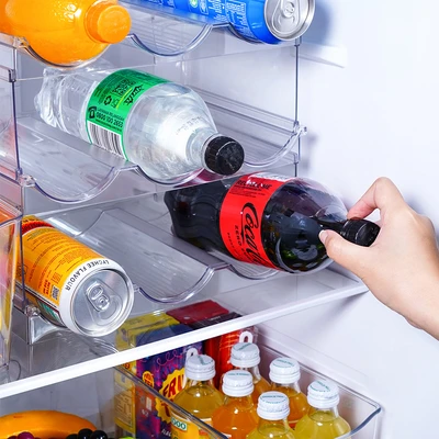 Gambar Stora Rak Botol 3 Tingkat 3 Grid Transparan