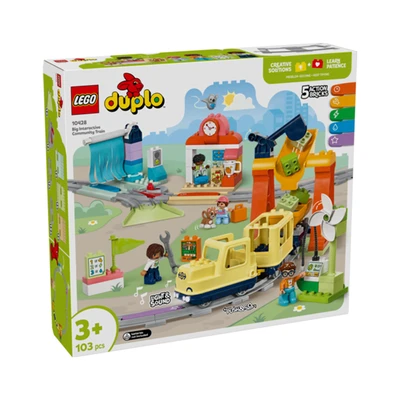 Gambar LEGO Duplo Big Interactive Community Train Set 103 Pcs 10428 - Mix