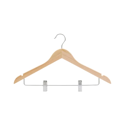 Gambar Informa Hanger Baju Dress Dengan Klip Natural Set 3 pcs