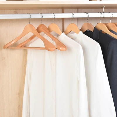Gambar Informa Hanger Baju Coat Kayu Natural