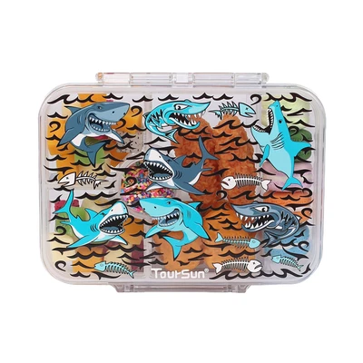 Gambar Tusslr Toursun Kotak Makan Plastik Shark Transparan