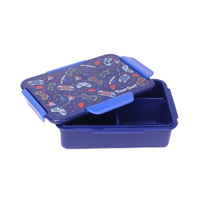 Gambar Tusslr Toursun Kotak Makan Plastik Game - Biru