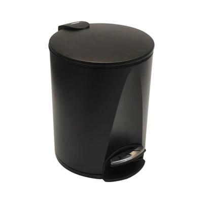 Gambar Informa Jet Prism Tempat Sampah Pedal Steel & Plastik 5 Liter - Hitam