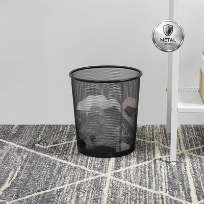 Gambar Informa Tempat Sampah Steel Mesh Round 10 Liter - Hitam