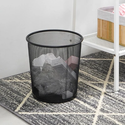 Gambar Informa Tempat Sampah Steel Mesh Round 10 Liter - Hitam