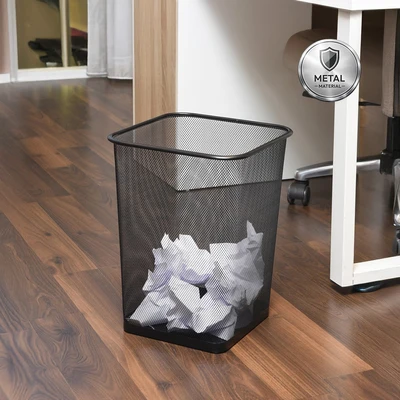 Gambar Informa Tempat Sampah Steel Mesh Square 17 Liter - Hitam