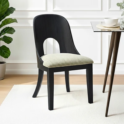 Gambar Ashley Rowanbeck Kursi Makan Fabric - Hitam