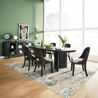 Gambar Ashley Rowanbeck Kursi Makan Fabric - Hitam