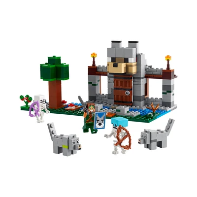 Gambar LEGO Minecraft The Wolf Stronghold 21261