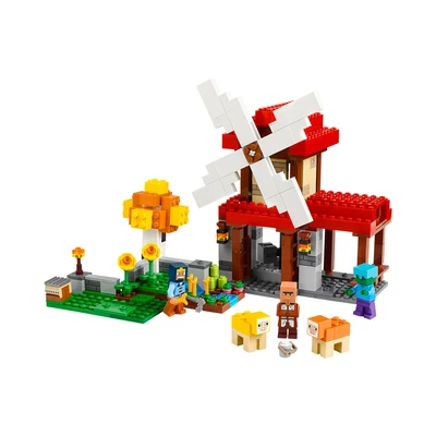Gambar LEGO Minecraft The Windmill Farm 21262