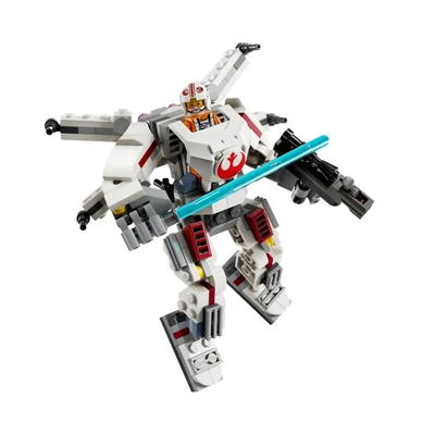 Gambar LEGO Star Wars Luke Skywalker X Wing Mech Set 195 Pcs 75390 - Putih