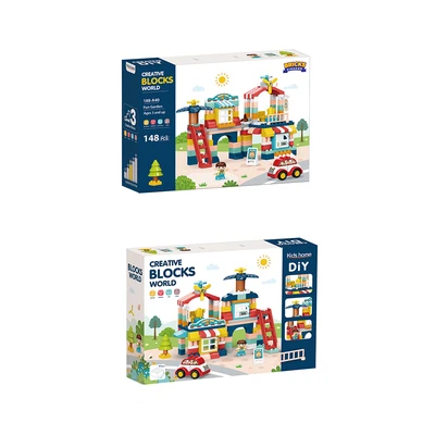 Gambar Bricks Kingdom Set 148 Pcs Big Blocks Villa Garden