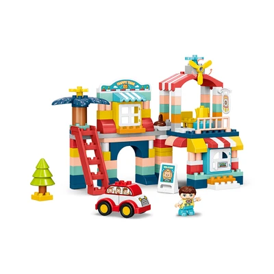 Gambar Bricks Kingdom Set 148 Pcs Big Blocks Villa Garden