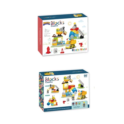 Gambar Bricks Kingdom Set 51 Pcs Big Building Blocks Engineer