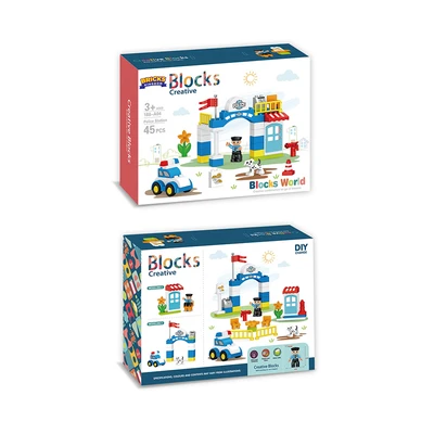 Gambar Bricks Kingdom Set 45 Pcs Big Building Blocks Police