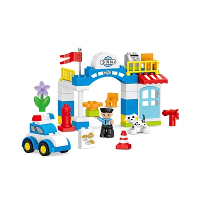 Gambar Bricks Kingdom Set 45 Pcs Big Building Blocks Police