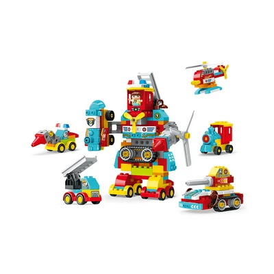 Gambar Bricks Kingdom Set 158 Pcs Big Building Blocks Robot